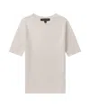 Rag & Bone Ribbed-knit T-shirt In White