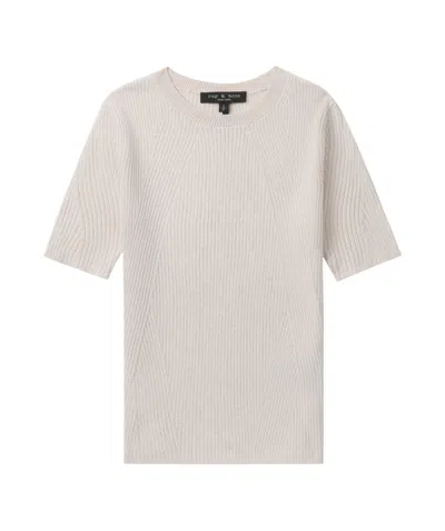 RAG & BONE ELIANA SHORT-SLEEVED KNITTED T-SHIRT