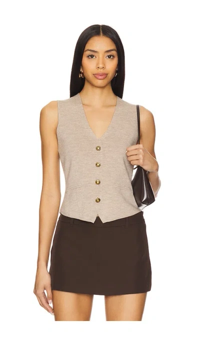 Rag & Bone Ella Vest Top In Neutrals