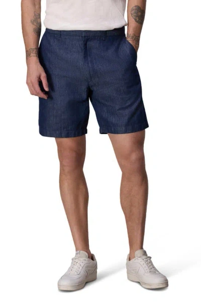 Rag & Bone Elliot Chambray Shorts In Darkindg