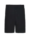 Rag & Bone Elliot Shorts Aus Leinen Mit Falten In Black