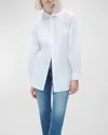 Rag & Bone Ellison Poplin Button-up Shirt In White