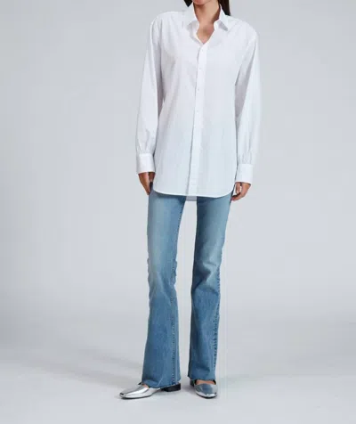 Rag & Bone Ellison Poplin Shirt In White