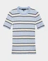 Rag & Bone Eloise Stripe Short-sleeve Tee In Ltblumult