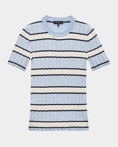 RAG & BONE ELOISE STRIPE SHORT-SLEEVE TEE