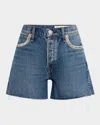 Rag & Bone Embellished Cut-off Denim Shorts