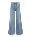 Rag & Bone Whitney Sophie High-rise Wide-leg Jeans In Gray