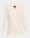 Rag & Bone Emile Double-breasted Linen Blazer In Ivry