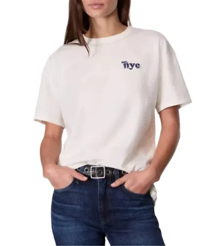 Rag & Bone Est Nyc Boyfriend Tee In Ivorymult In Multi