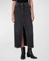 Rag & Bone Featherweight Clara Midi Skirt In Anglique