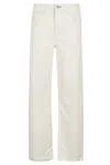 Rag & Bone Featherweight Logan Wide Leg Jeans In Ecru