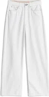 Rag & Bone Featherweight Logan Wide-leg Jeans In White