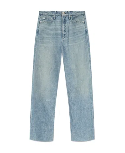 Rag & Bone Featherweight Logan Mira Mid-rise Jeans In Blue