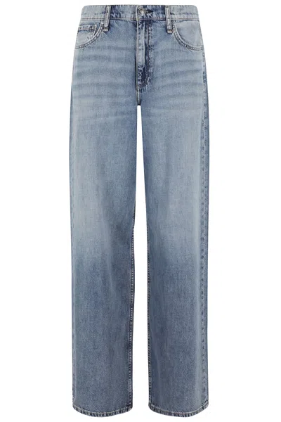 Rag & Bone Featherweight Sofie High Rise Full Lenght Wide In Beverly