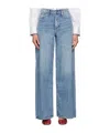 Rag & Bone Whitney Sophie High-rise Wide-leg Jeans In Blue