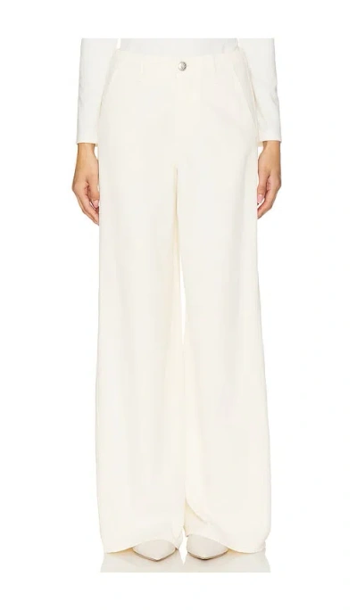 Rag & Bone Featherweight Tailored Sofie Full Length Wide Leg In Ivory