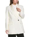 Rag & Bone Femi Wool Tux Dress White 6 In White