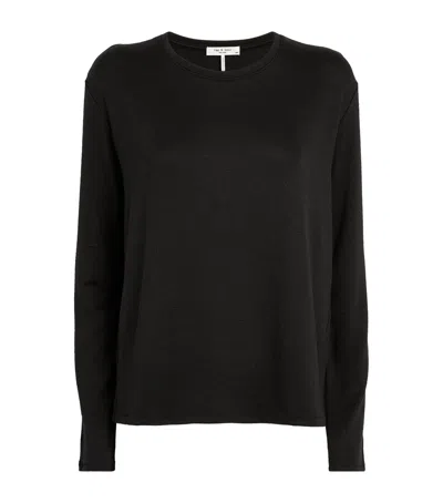 Rag & Bone Fine-knit Sweater In Black