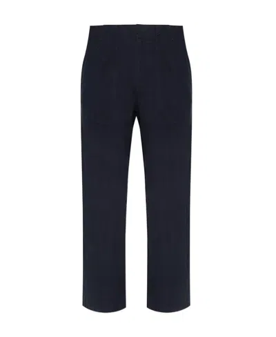Rag & Bone Fiona Cotton Poplin Blouse In Navy