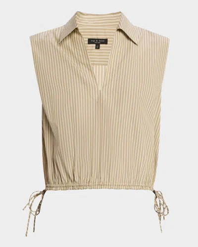 RAG & BONE FIONA STRIPE SLEEVELESS TOP