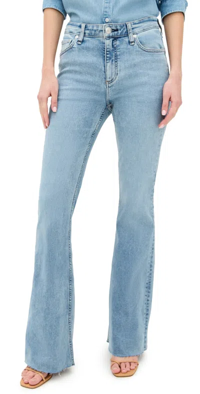 Rag & Bone Flexi Dahlia Mid-rise Full Length Flare Jeans Monterosso