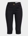 Rag & Bone Flexi Kit Mid-rise Capri Jeans In Rinse