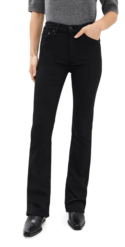 Rag & Bone Black Wide-leg Jeans