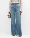 Rag & Bone Sofie Raw Hem High Waist Crop Wide Leg Jeans In Whitney