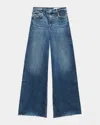 Rag & Bone Flexi Sofie High-rise Wide-leg Jeans In Willow