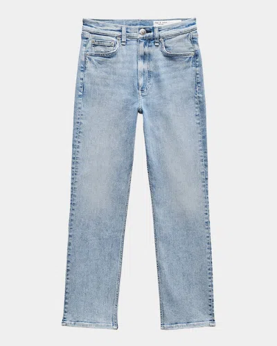 Rag & Bone Flexi Wren High-rise Slim Ankle Jeans In Keens
