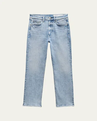 Rag & Bone Flexi Wren High-rise Slim Ankle Jeans In Keens