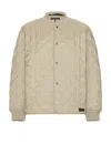 Rag & Bone Gray Focus Quilted Liner Jacket In Elephant Grey