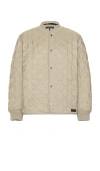 Rag & Bone Gray Focus Quilted Liner Jacket In Grey