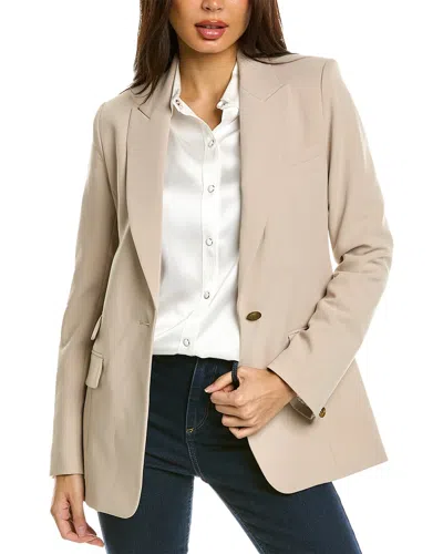 Rag & Bone Foster Crepe Blazer In Grey