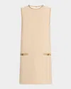 Rag & Bone Frances Italian Tweed Mini Dress In Beige