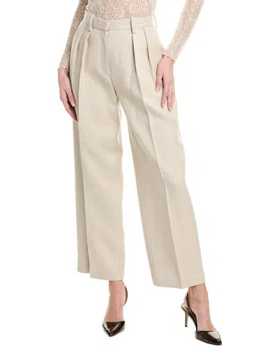 Rag & Bone Francine Italian Suiting Wool-blend Pant In Brown