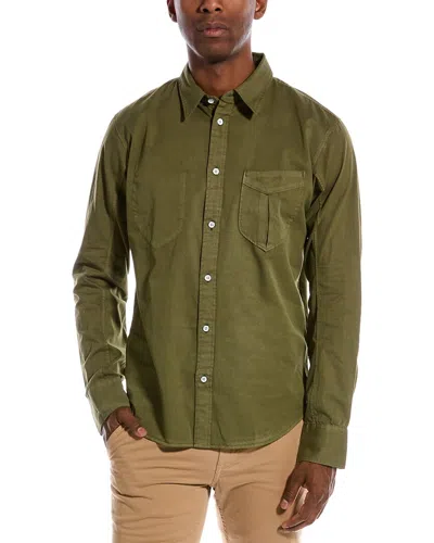 Rag & Bone Garment Dyed Arrow Shirt In Green
