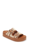 RAG & BONE GEO BUCKLE PLATFORM SLIDE SANDAL