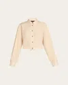 Rag & Bone Georgie Stripe Drawstring Shirt In Goldstrp