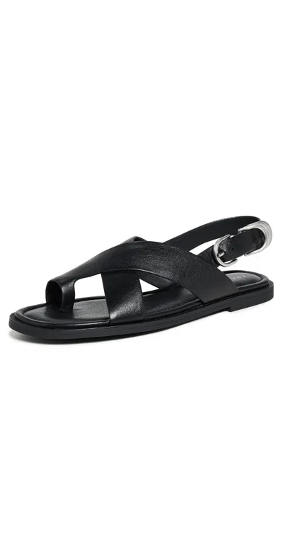 RAG & BONE GIA TOE LOOP SANDALS BLACK
