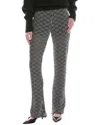 Rag & Bone Zigzag Pattern Slim-legged Trousers In Black