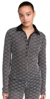 Rag & Bone Gigi Polo Blackmult In Blackmult