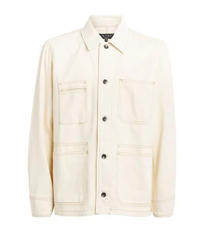 Rag & Bone Graham Denim Jacket In Ivory