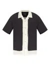Rag & Bone Lapel Short Sleeve Shirt In Multi