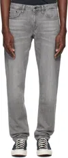 Rag & Bone Gray Fit 3 Athletic Fit Jeans In Washed Gre