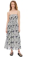 Rag & Bone Hallie Floral Midi Dress In Cream Floral