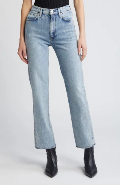 Rag & Bone Harlow Ankle Bootcut Jeans In Lyrawjewel