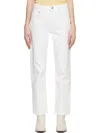 Rag & Bone Featherweight Logan Wide-leg Mid-rise Denim Jeans In White