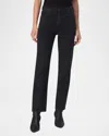 Rag & Bone Harlow Embellished High Rise Straight Leg Ankle Jeans In Sirin With Jewel In Sirinjewel