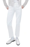 Rag & Bone Women's Harlow Stretch Mid-rise Straight-leg Jeans In Optic White